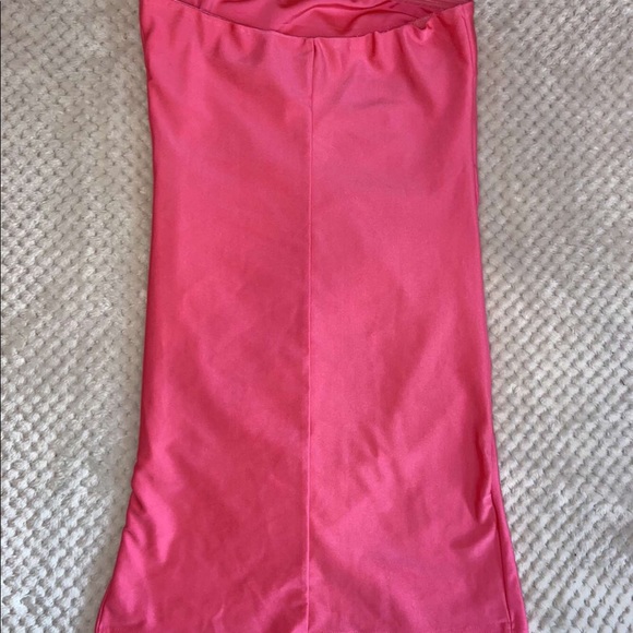 Forever 21 Mini Neon Pink Strapless Dress Size M - Picture 2 of 4